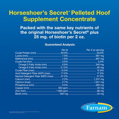 Farnam® Horseshoer’s Secret® Concentrate Pelleted Hoof Supplement
