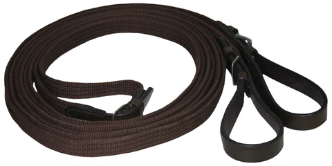 Schockemöhle Rolled Leather Reins with Hand Stops