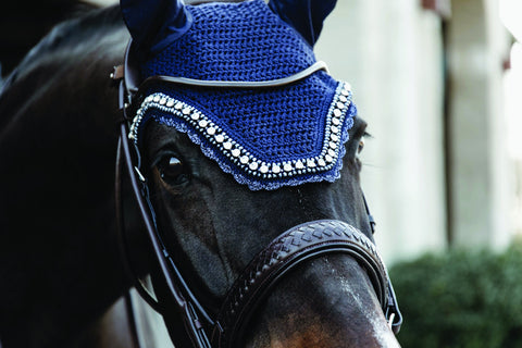 Kentucky Horsewear Wellington Big Stone & Pearl Fly Veil