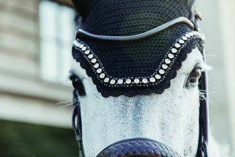 Kentucky Horsewear Wellington Big Stone & Pearl Fly Veil