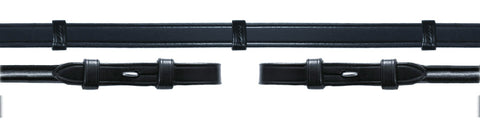 Schockemöhle Rolled Leather Reins with Hand Stops