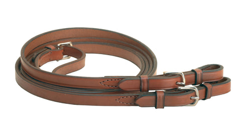 Tory Leather Company 3/4" x 60" Plain Reins with Buckle Bit Ends