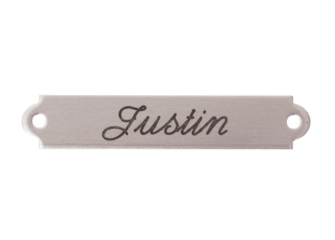 2" Fancy Saddle Nameplate
