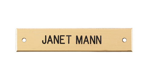 Beveled Edge Saddle Nameplate