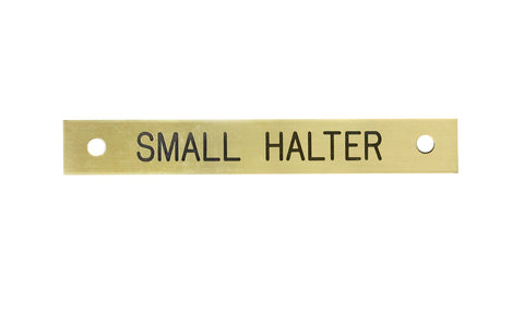 Small Rectangular Halter Nameplate