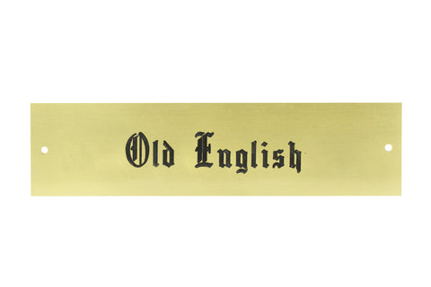 Rectangular Halter Nameplate - 1 or 2 lines