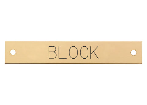 Beveled Edge Halter Nameplate - 3 lines