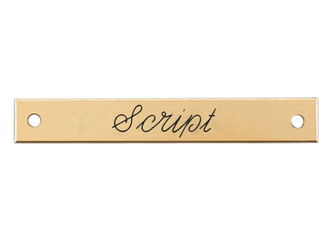 Small Beveled Edge Halter Nameplate