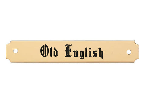 Notched Corner Saddle Nameplate