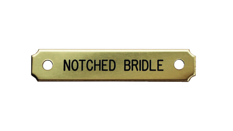 Notched Corner Bridle Nameplate