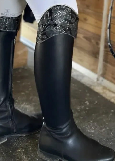 Boot Crowns® Florentine Floral-Embossed Boot Toppers
