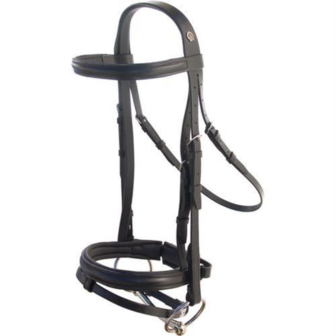Otto Schumacher Cut-Back Crown Snaffle Bridle