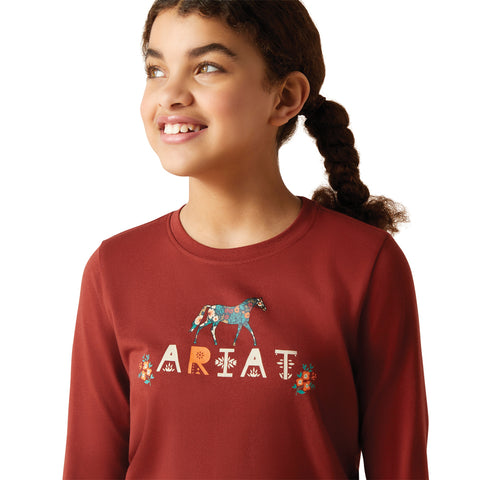 Ariat® Kids’ Blossom Pony Tee
