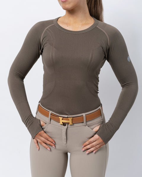 TKEQ Ladies’ Kennedy Seamless Long Sleeve Top