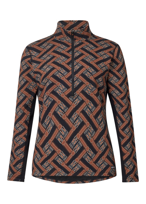 Kerrits® Ladies’ Plush Printed Fleece Half-Zip Top