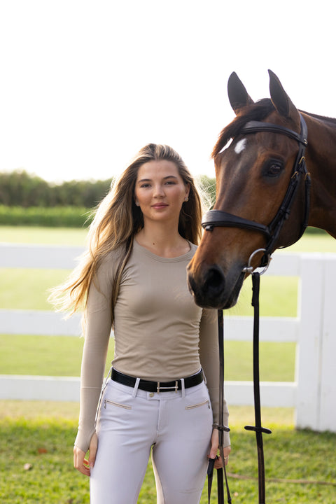 TKEQ Ladies’ Kennedy Seamless Long-Sleeve Top 2.0