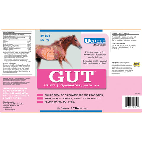 Uckele® by SmartPak® GUT™ Pellets - 2.7 lbs