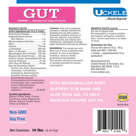 Uckele® by SmartPak® GUT™ Powder - 10 lbs