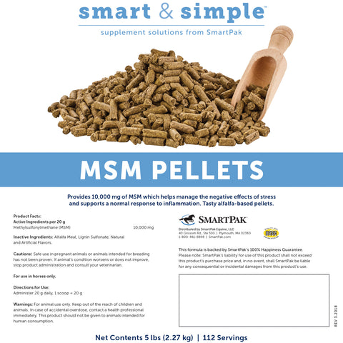 SmartEquine™ Smart & Simple® MSM Pellets - 5 lbs.