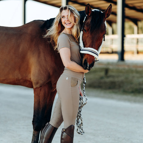 B Vertigo Ladies’ Natalia Sculpting Full-Seat Breech with Lace Detail