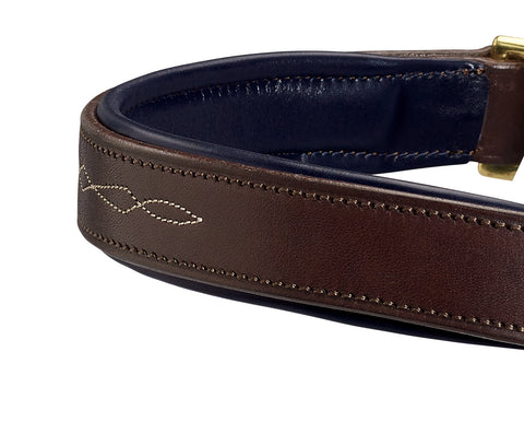 DS Classic Fancy-Stitched Leather Halter