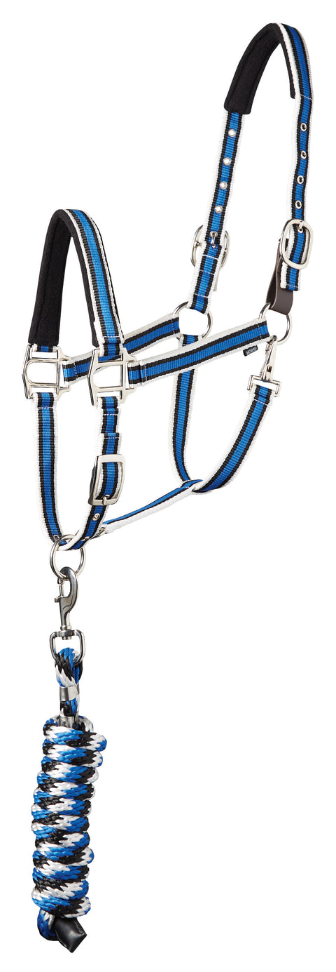 Suffolk™ Padded Striped Breakaway Halter & Lead