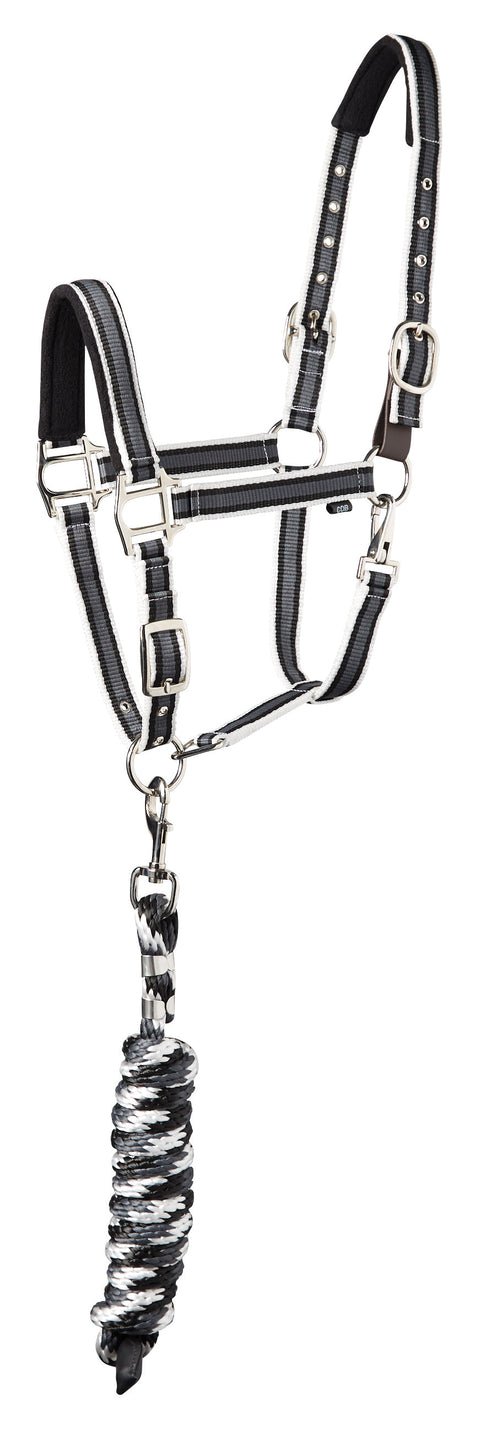 Suffolk™ Padded Striped Breakaway Halter & Lead