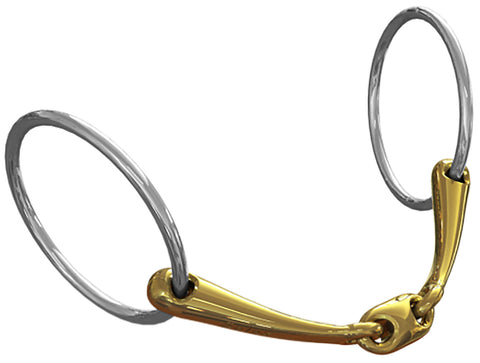 Neue Schule Tranz Angled Lozenge Loose Ring Bit - 18 mm mouth; 70 mm rings