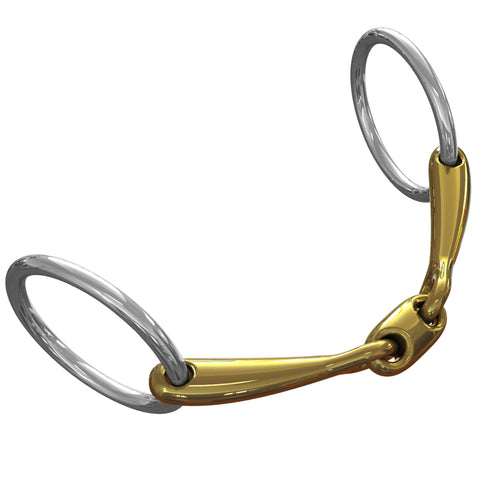 Neue Schule Pony Tranz Angled Lozenge Loose Ring Bit - 10 mm mouth; 45 mm rings