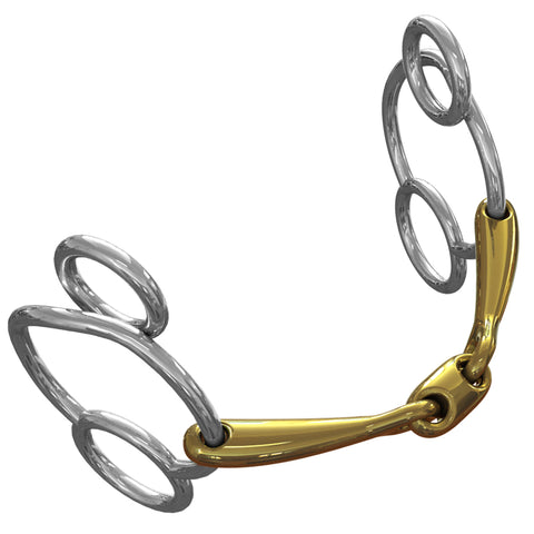 Neue Schule Pony Tranz Angled Lozenge Universal Bit - 10 mm mouth
