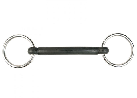 Horze Rubber Mullen Mouth Loose Ring Snaffle Bit