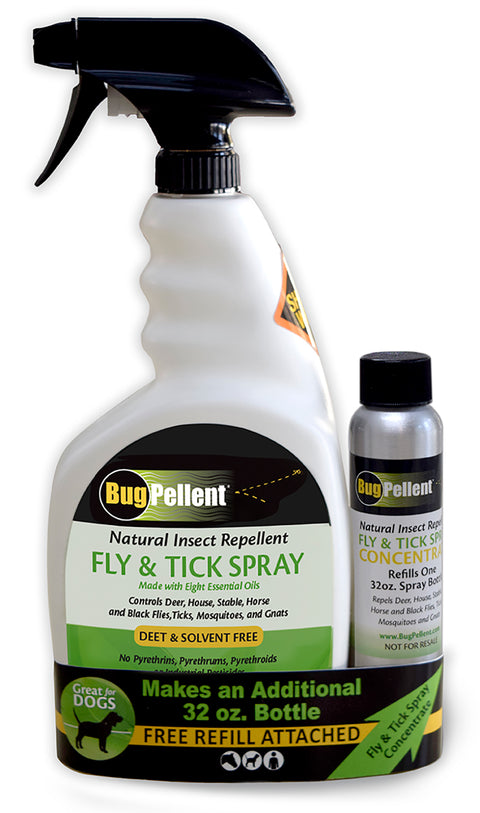 BugPellent® Natural Fly & Tick Spray Set