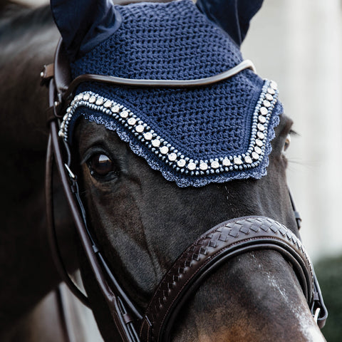 Kentucky Horsewear Wellington Big Stone & Pearl Fly Veil