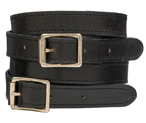 Petrie Brown Leather Spur Straps