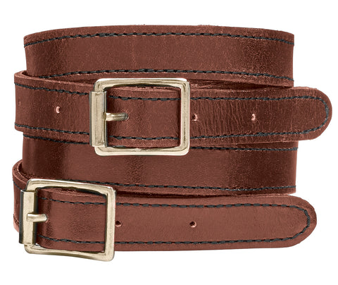 Petrie Brown Leather Spur Straps