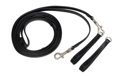 KL Select Leather Draw Reins with Handstops