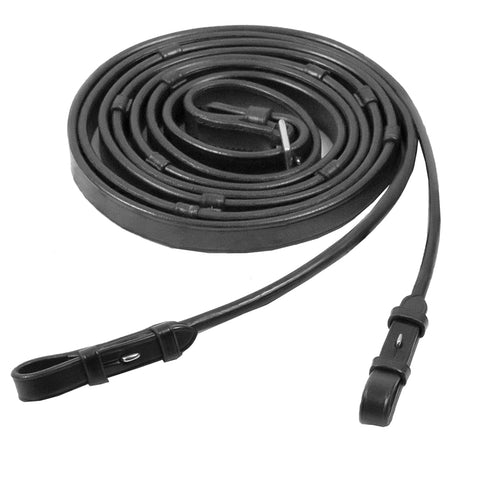 Schockemöhle Rolled Leather Reins with Hand Stops