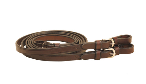 Tory Leather Company 5/8" x 60" Plain Reins with Buckle Bit Ends