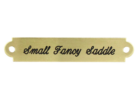 2" Fancy Saddle Nameplate
