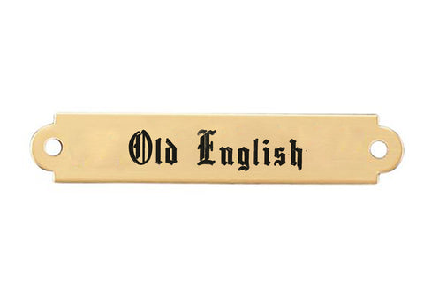 2" Fancy Saddle Nameplate