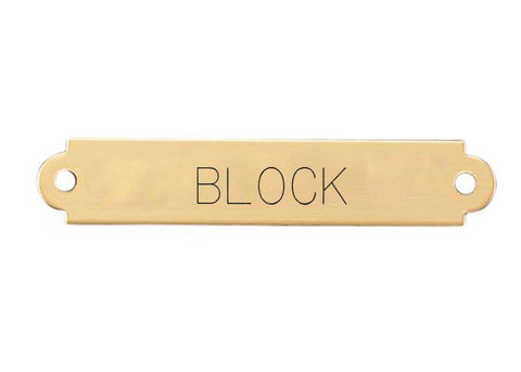 2" Fancy Saddle Nameplate
