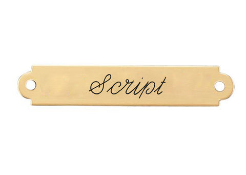 2" Fancy Saddle Nameplate