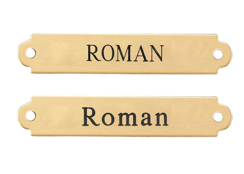2" Fancy Saddle Nameplate