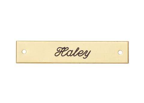 Beveled Edge Saddle Nameplate