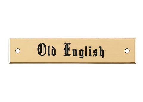 Beveled Edge Saddle Nameplate