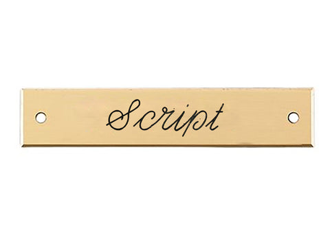 Beveled Edge Saddle Nameplate