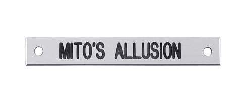 Small Rectangular Halter Nameplate