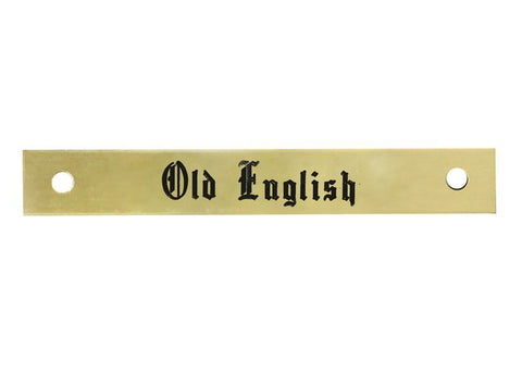 Small Rectangular Halter Nameplate