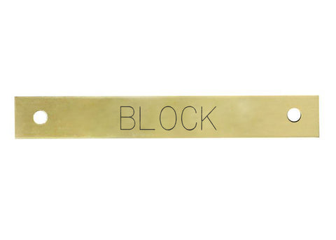 Small Rectangular Halter Nameplate