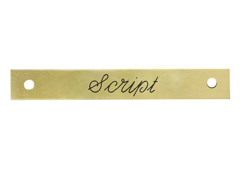 Small Rectangular Halter Nameplate